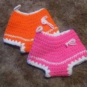 Hand Crocheted Vintage Bloomers Potholders